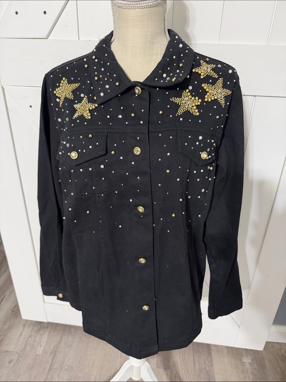Women’s The Quacker Factory black stat jacket ⭐️